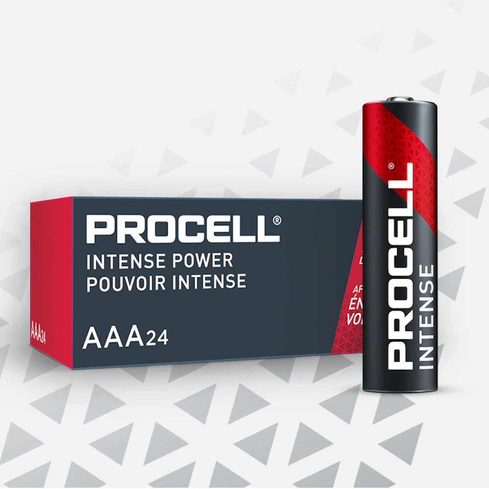 Procell INTENSE Power PX2400 AAA Battery 1.5V Alkaline Box of 24 - devices that need bursts of power