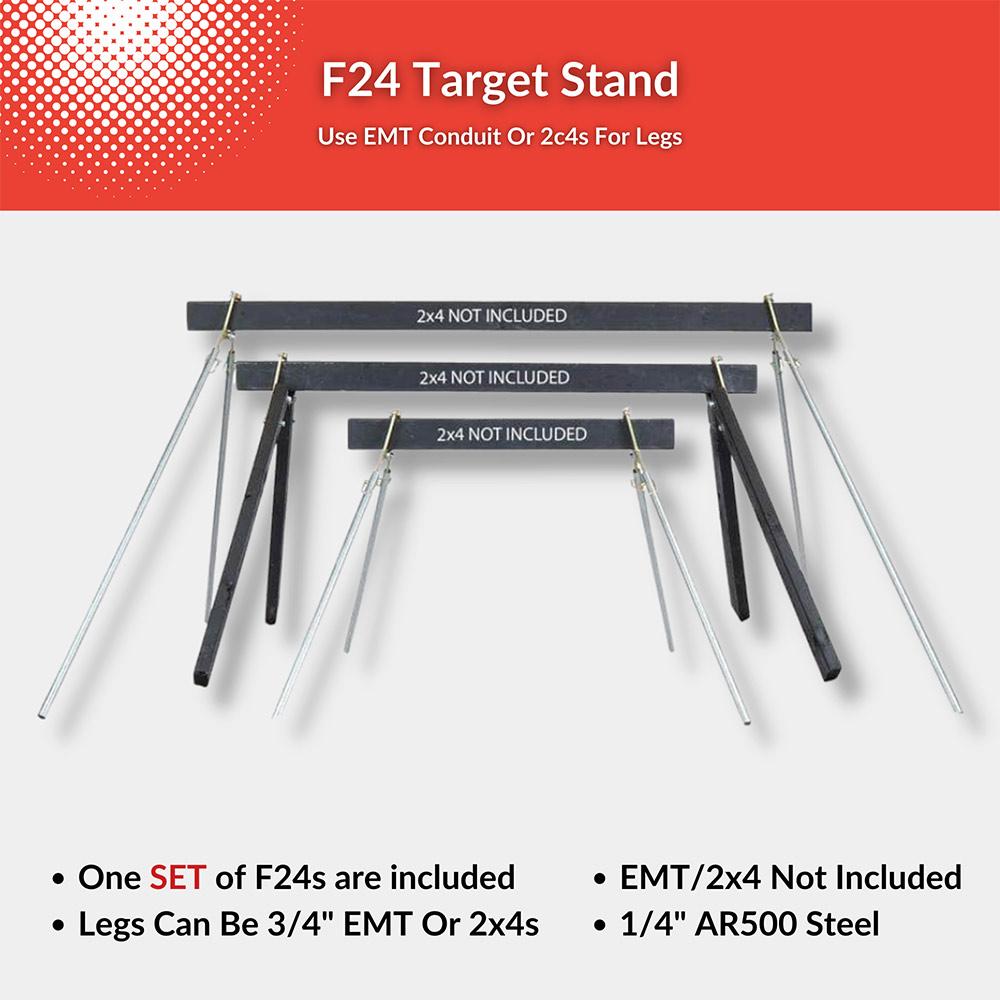 F24 Portable Steel Target Stand