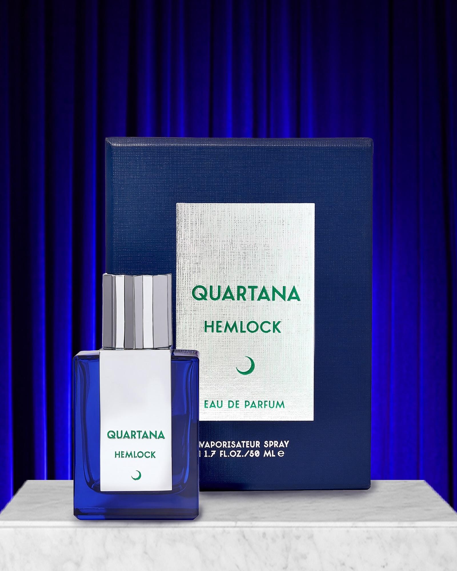 Hemlock eau de parfum 50mL bottle and box