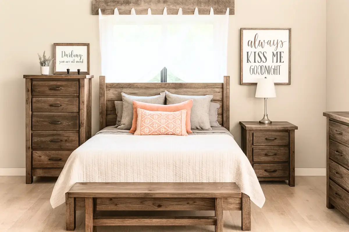foxfield reclaimed wood bed frame
