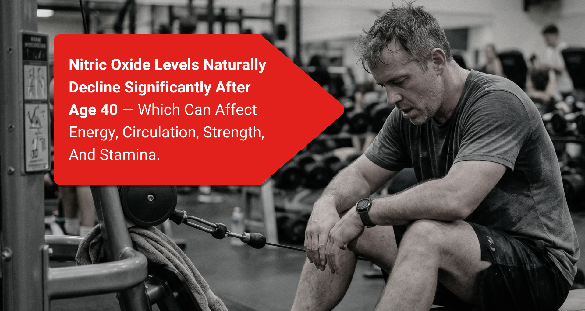 Nitric Oxide Levels Naturally Decline Significantly After Age 40
