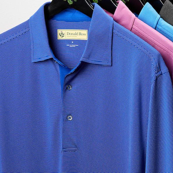 Donald Ross Classic Polo - Micro Stripe