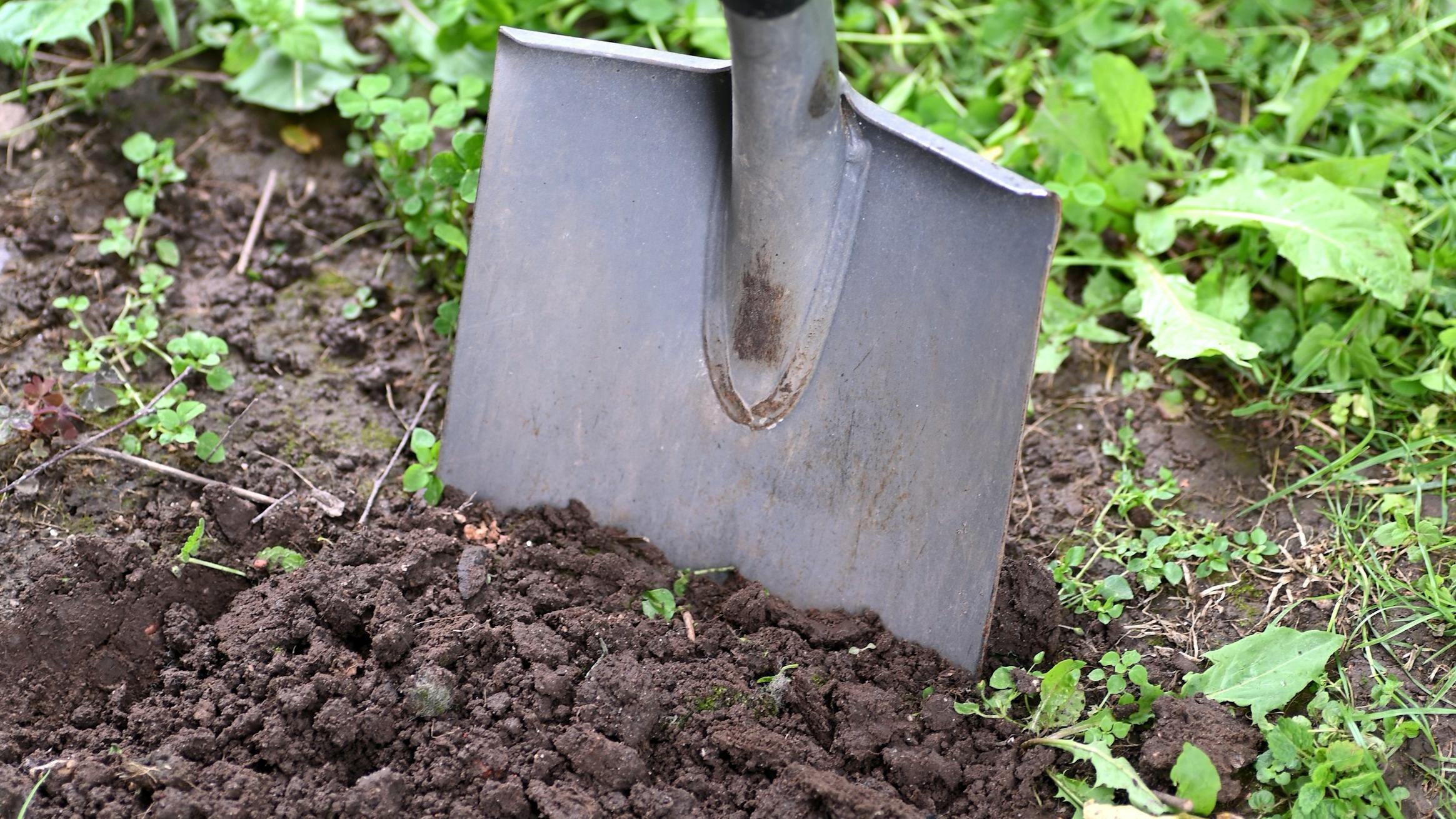 Digging and Preparing the Hole for clothesline post