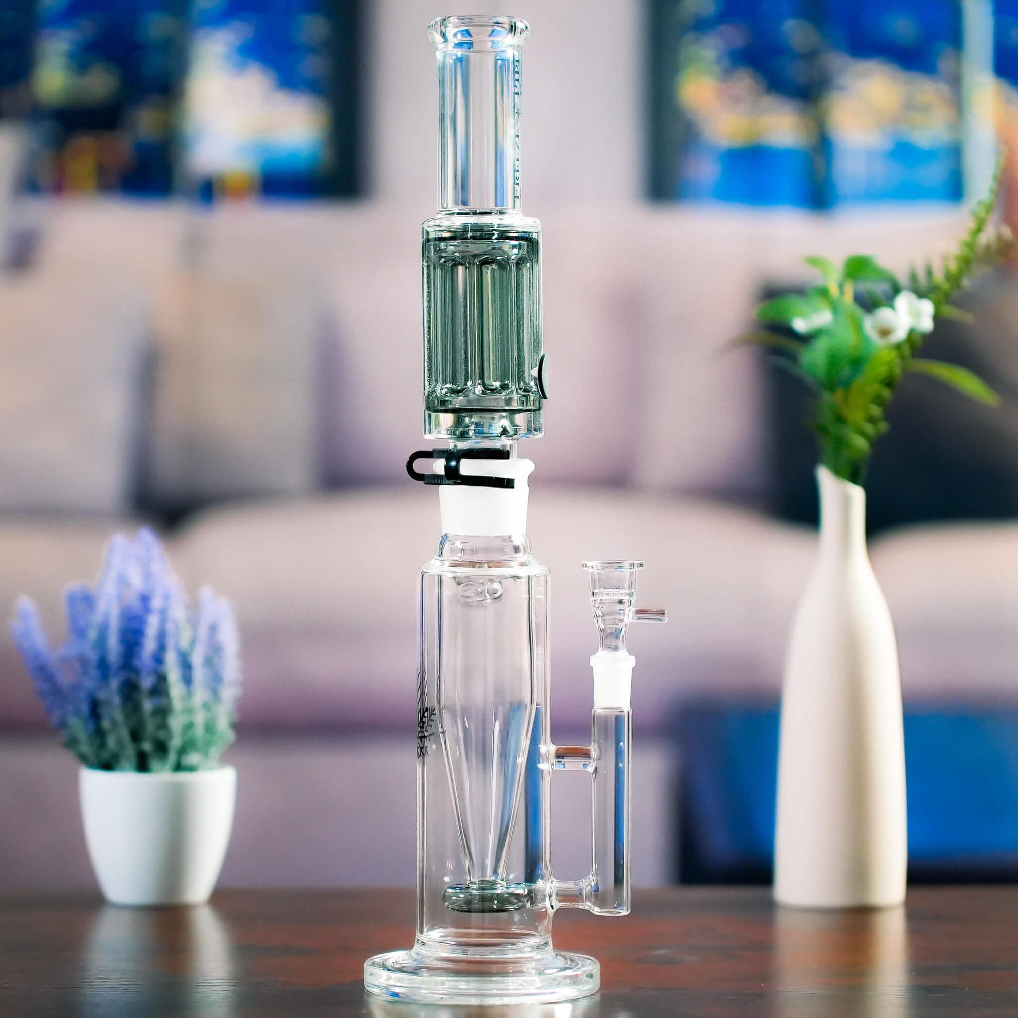 inside out bong on table