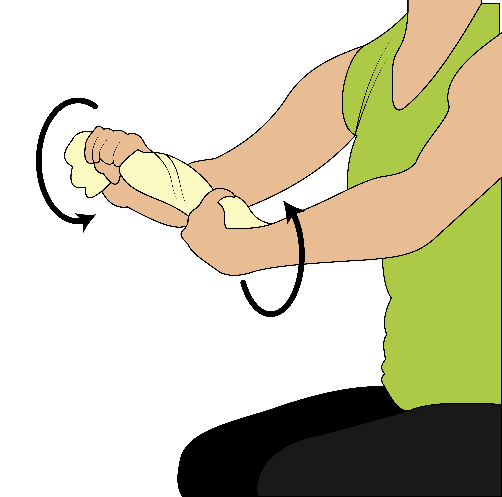 grip hold soft object roller up towel