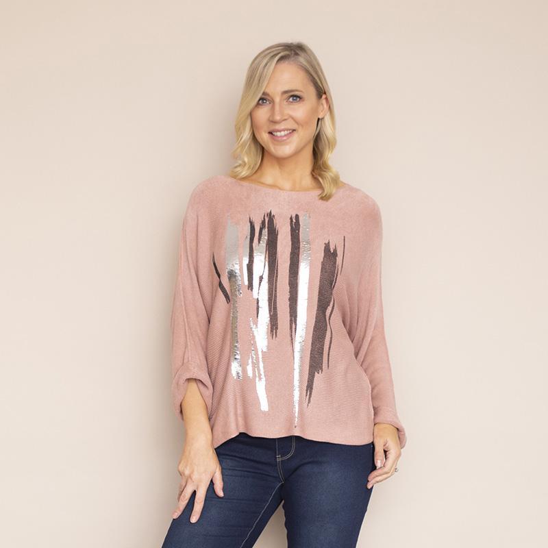Valerie Batwing Jumper (Pink)