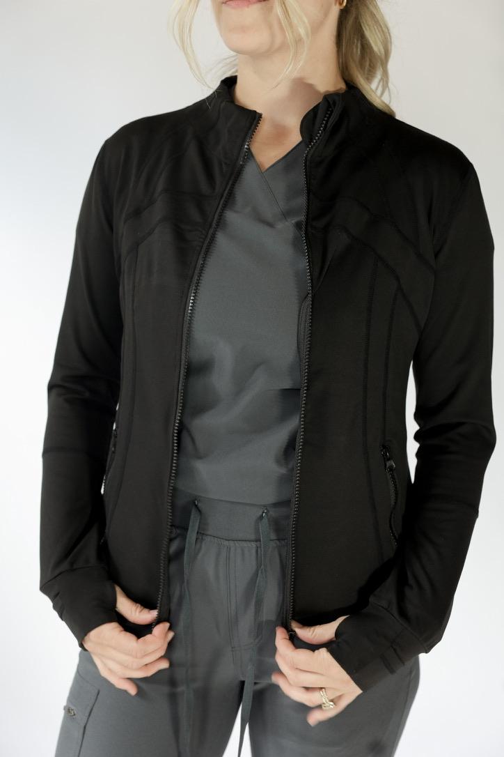 lux scrubs day shift jacket