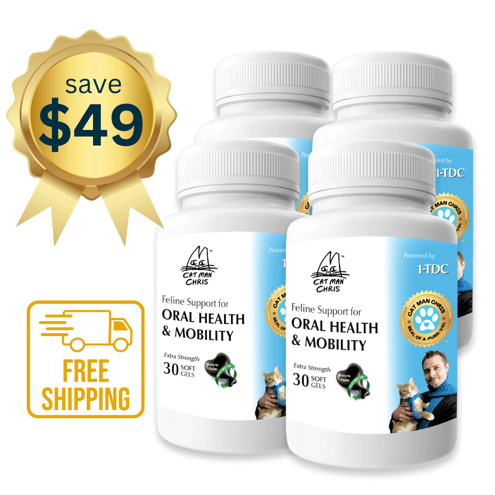 1-TDC Oral Health + Mobility Support for Cats (120 count)