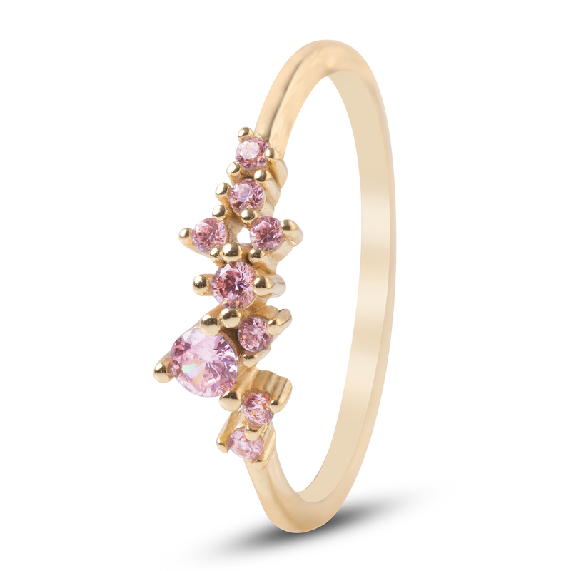Quartz Cluster Ring