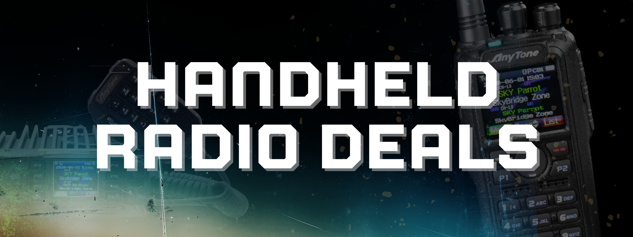 Handheld radio deals button