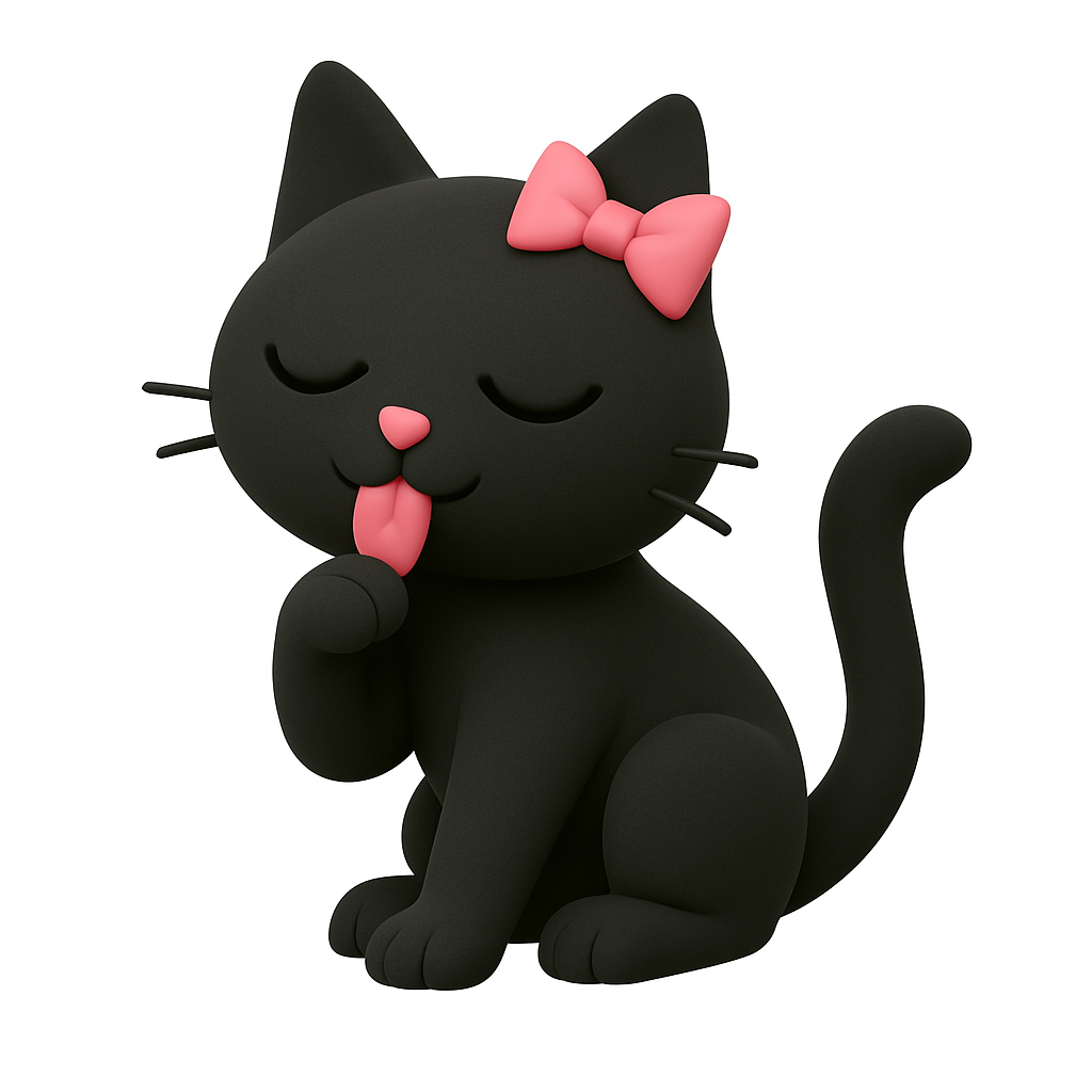 MAČKE SE LICKAJU. PUNO.