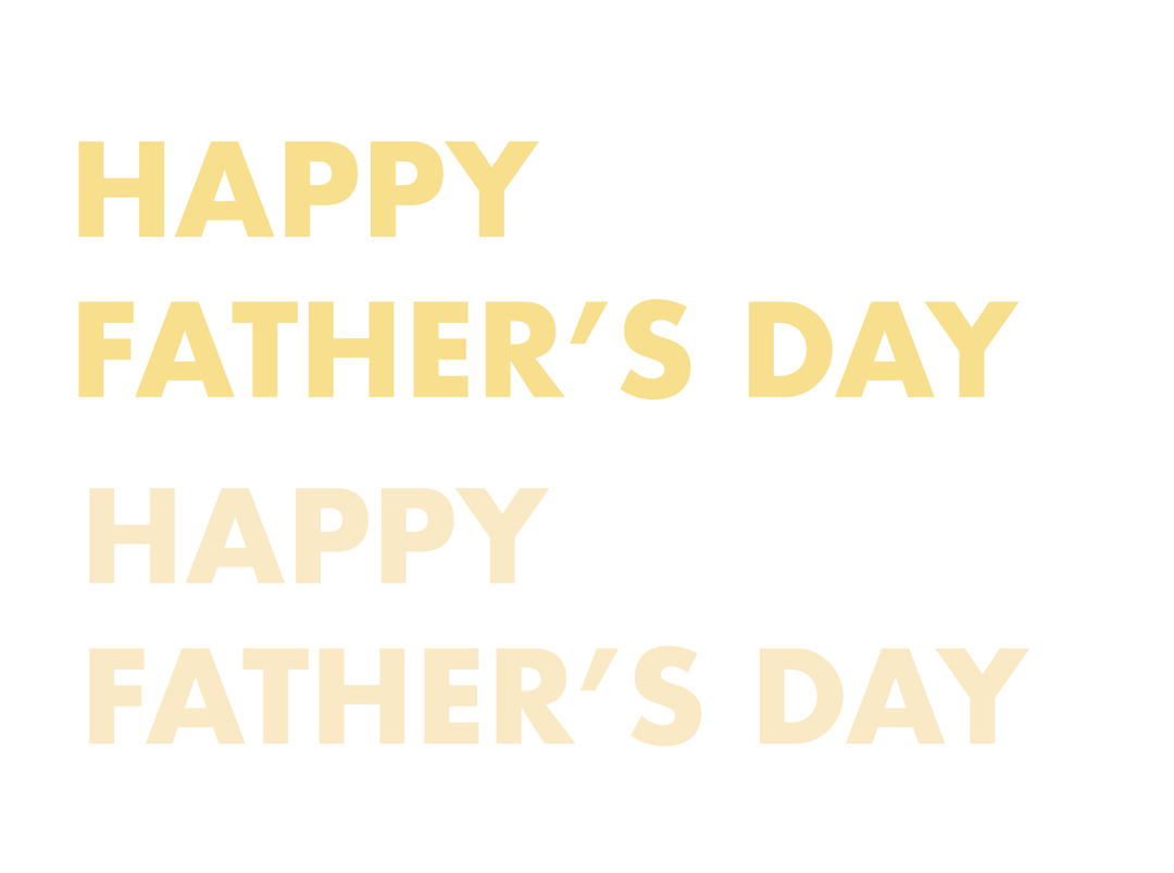 Father's Day lettering text font