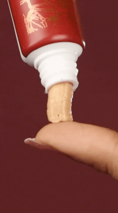 cream squeezed out of Rufolia tube