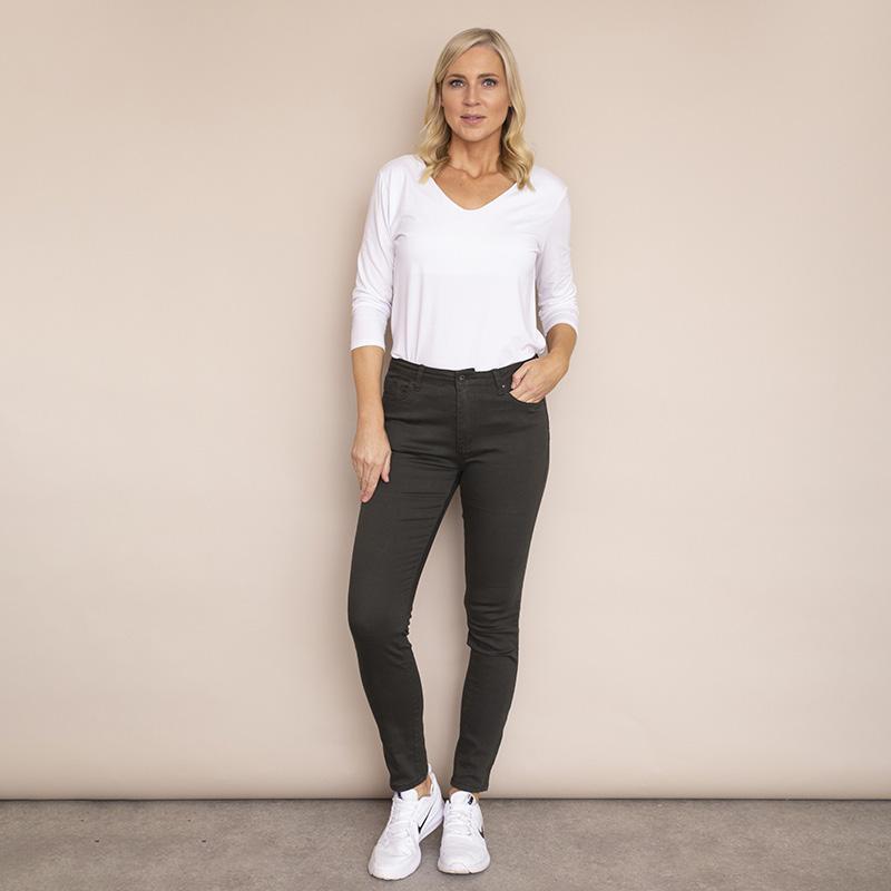 Kylie Cotton Trousers (Khaki)
