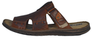 Mateos - Mens arch support leather slides - Reindeer Leather