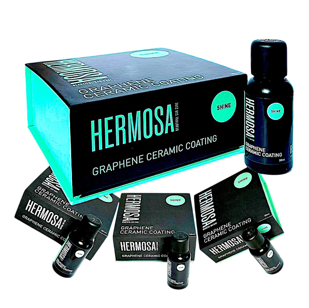 Graphene Ceramic Coating for Cars 10H – 4 Pack Bundle | 5-Year Protection | Hermosa