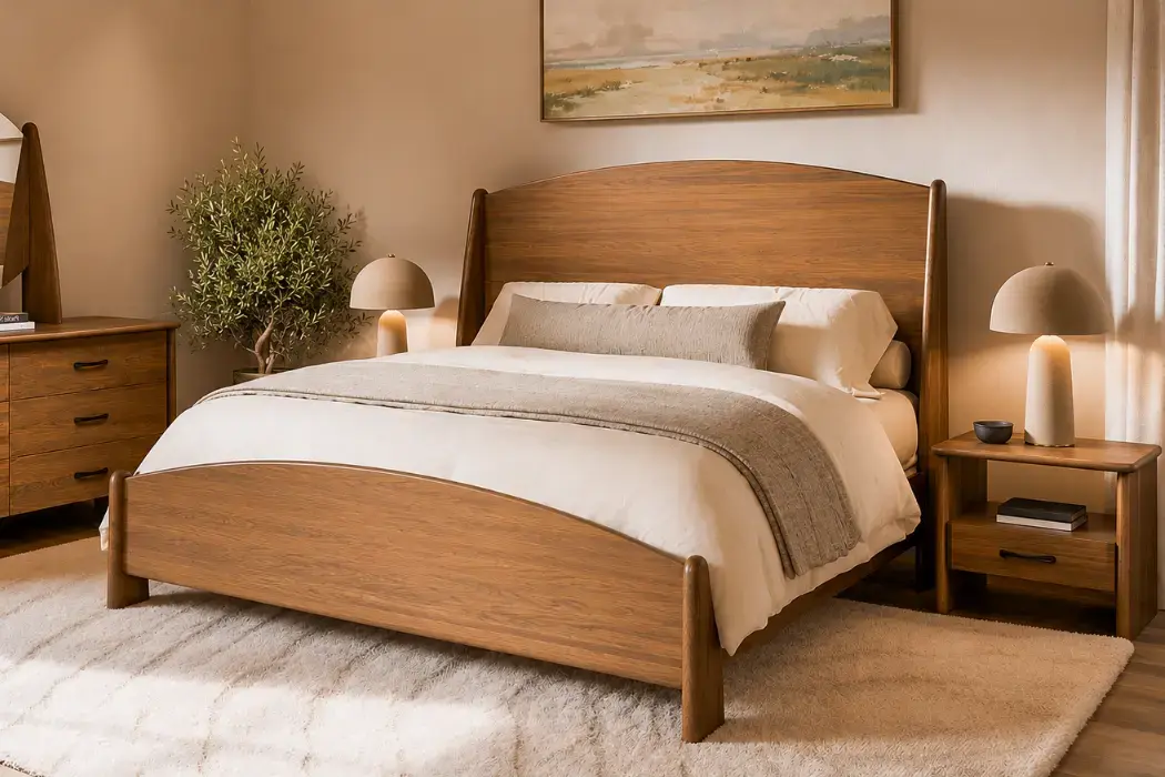 Paola Curved Bed Frame
