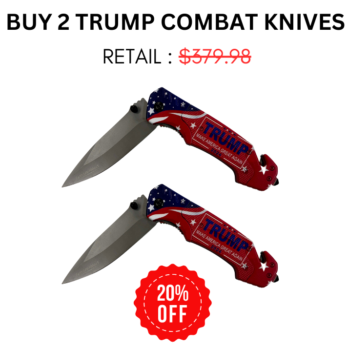 2- Trump Combat Knife Red