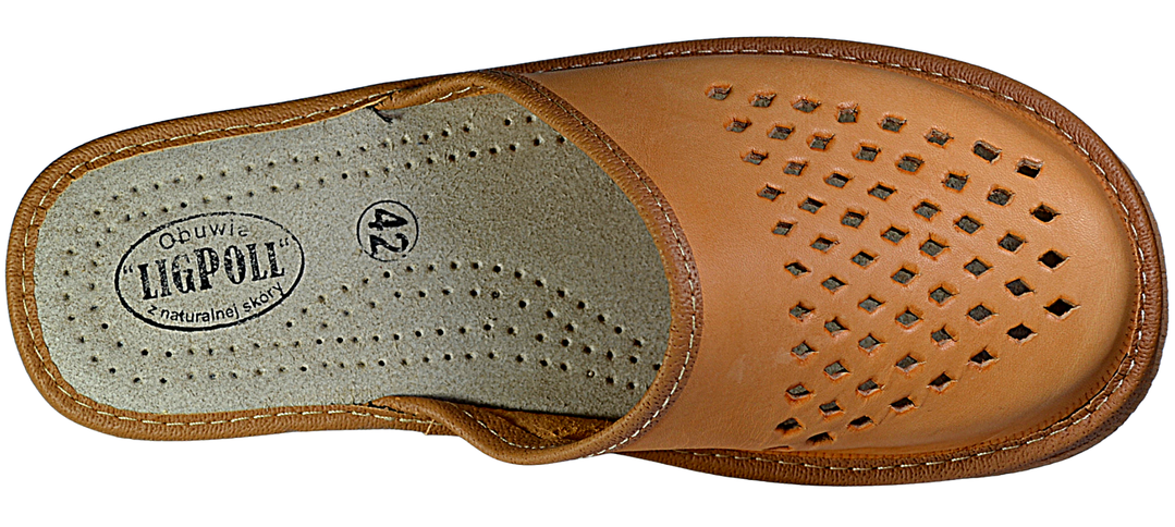 Deacon - mens leather slippers - Reindeer Leather