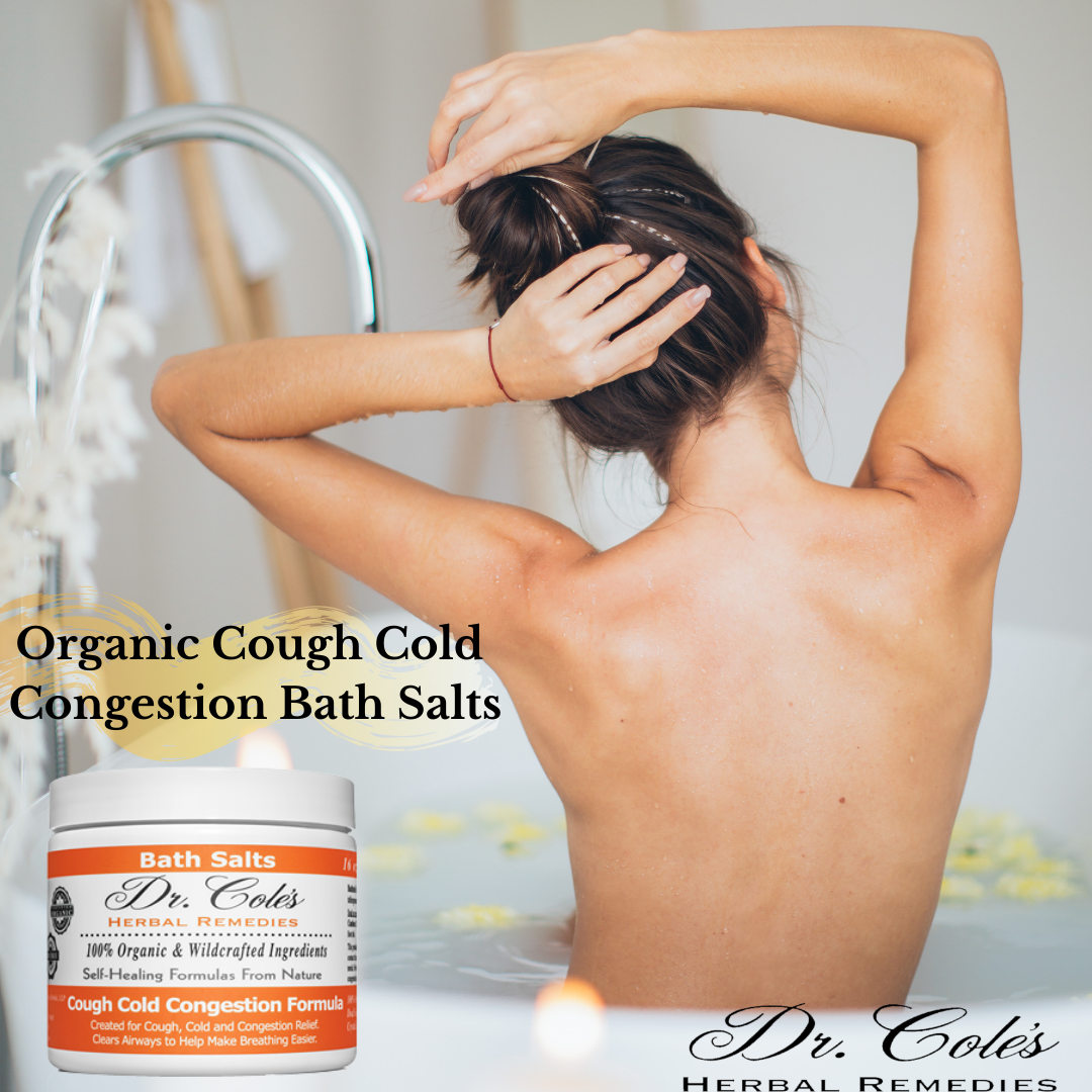 Organic Cough Cold Congestion Bath Salts