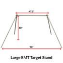 swinging emt steel target stand