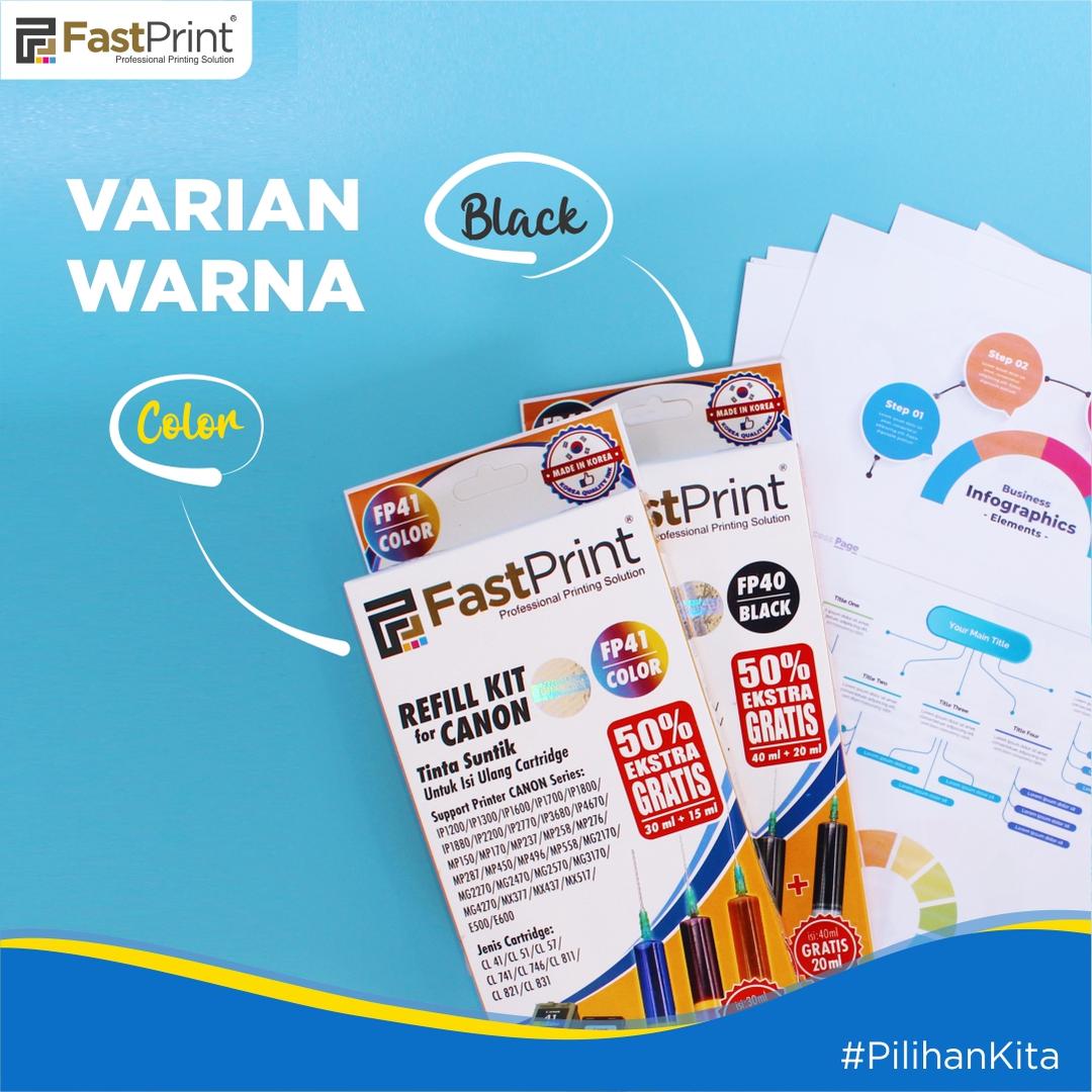 varian warna, refill kit, refill ink