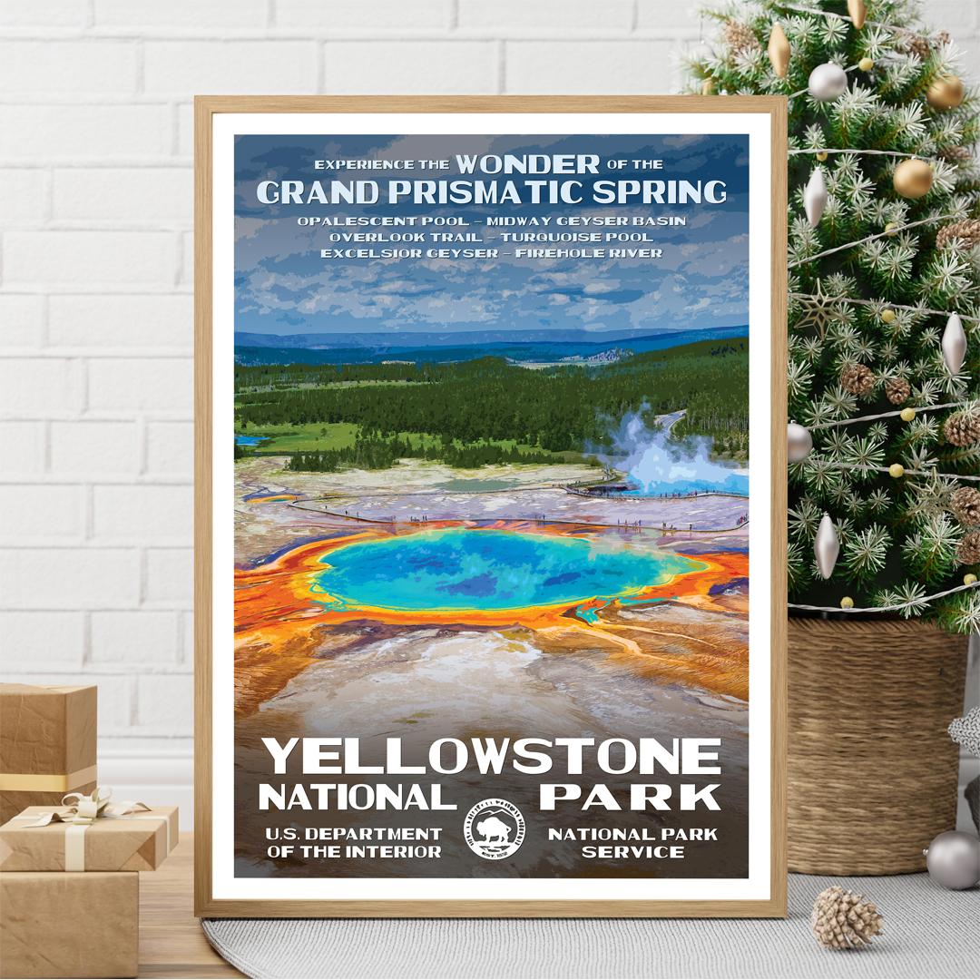 Yellowstone National Park Poster - Grand Prismatic Spring