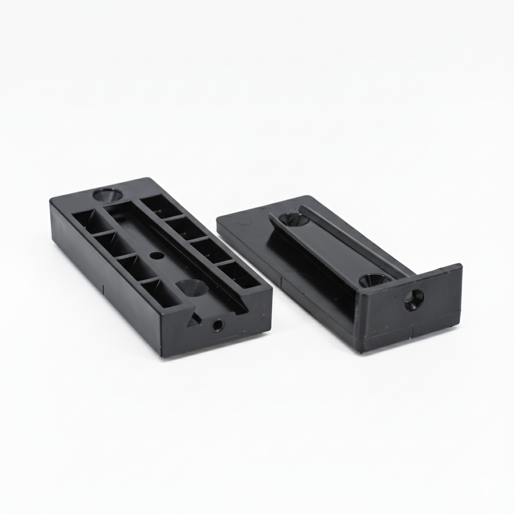 shadow rail connectors on a white background