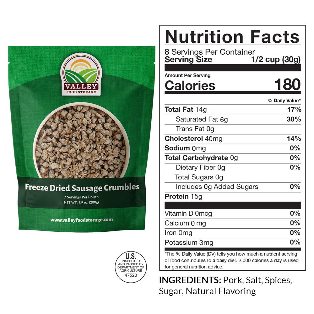 Freeze Dried Sausage Crumbles Buy Freeze Dried & Dehydrated Sausage