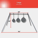 Set Of Steel Shooting Targets With Steel Target Stand