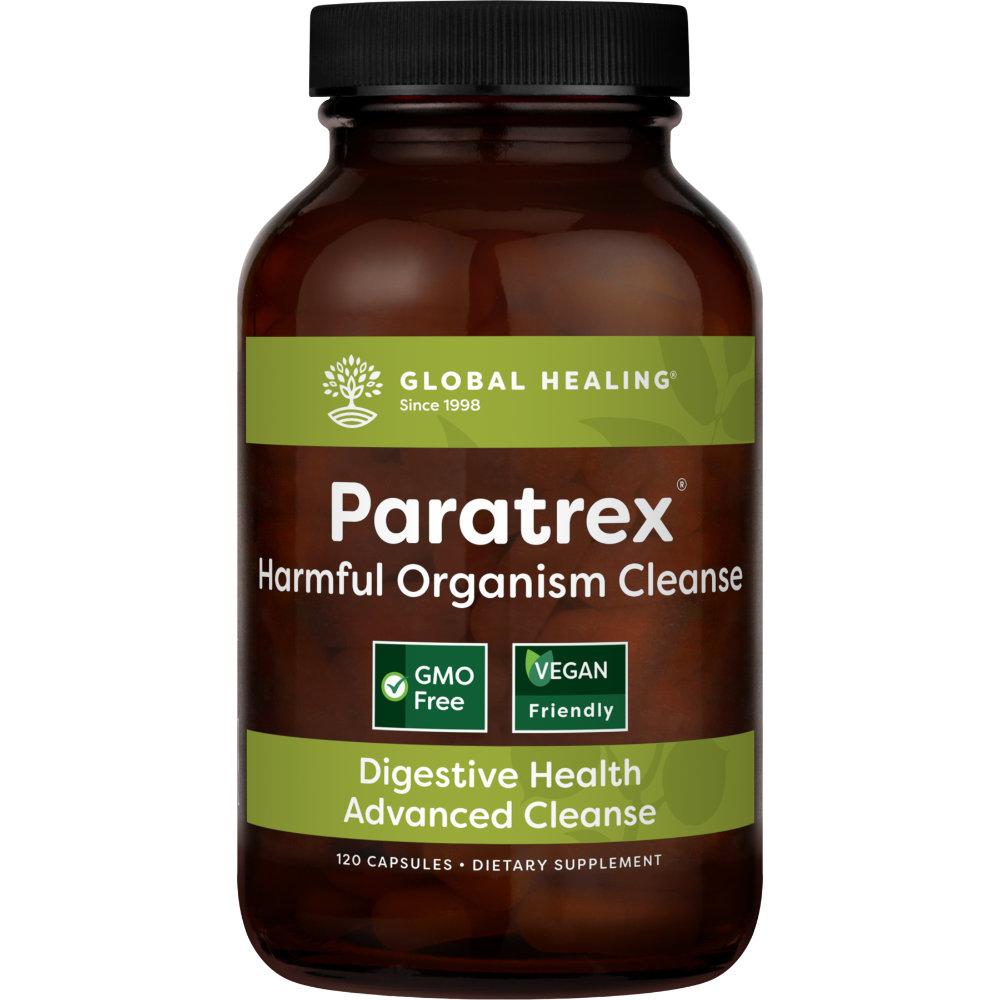 Paratrex Harmful Organism Cleanser 120 capsules by Global Healing Bottle