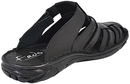 Fado - Mens black scuff slippers - Reindeer Leather