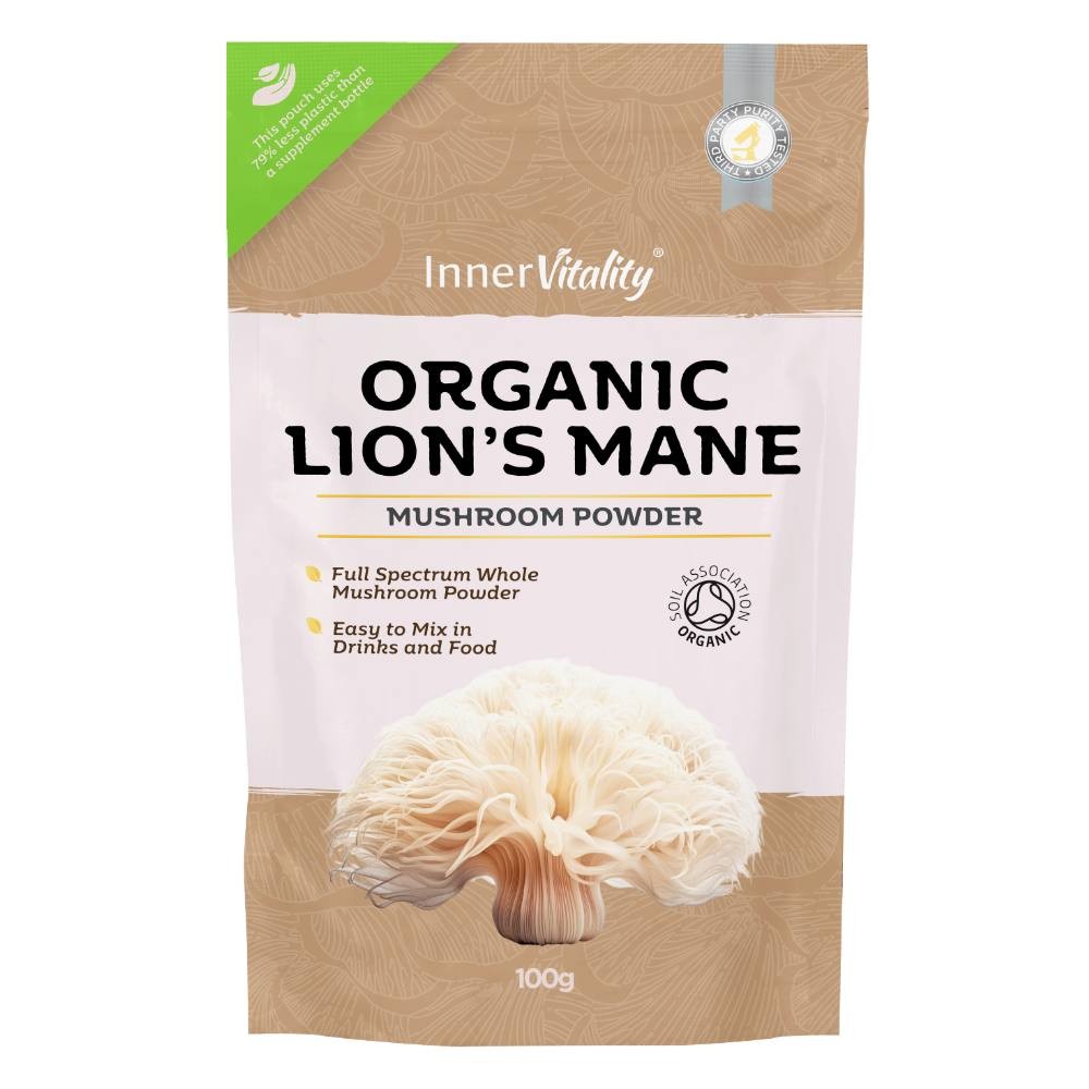 organic lions mane powder inner vitality