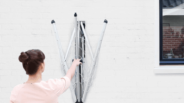 Folding Frame Clothesline Easy Movement and One-Handed Operation