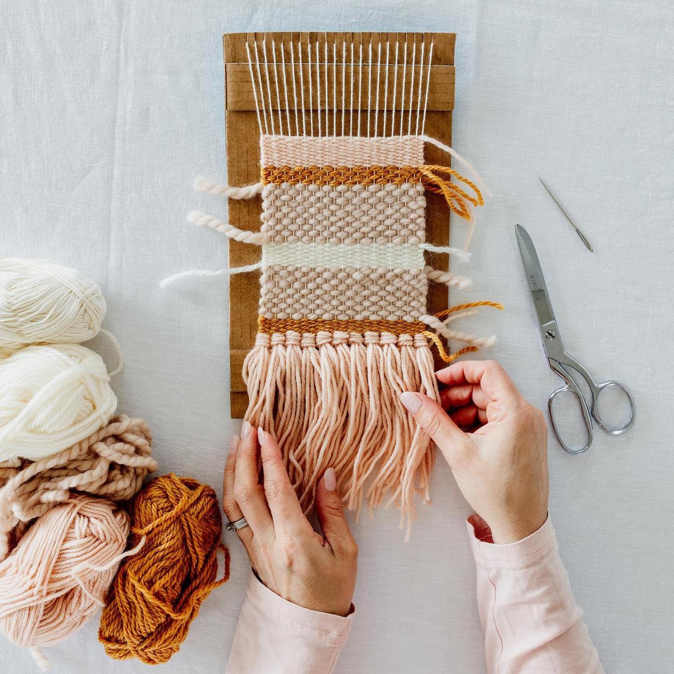 DIY Beginner Frame Loom for Weaving an Easy Way to Make Your Own