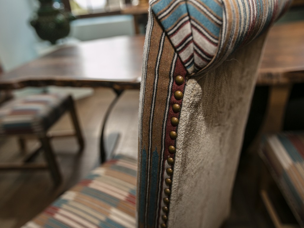 Southwestern Upholster Parson Dining Chairs