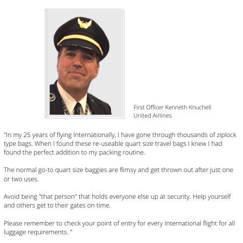 Clear Quart Size TSA Bag - TSA Approved for Your 3-1-1 Travel Liquids