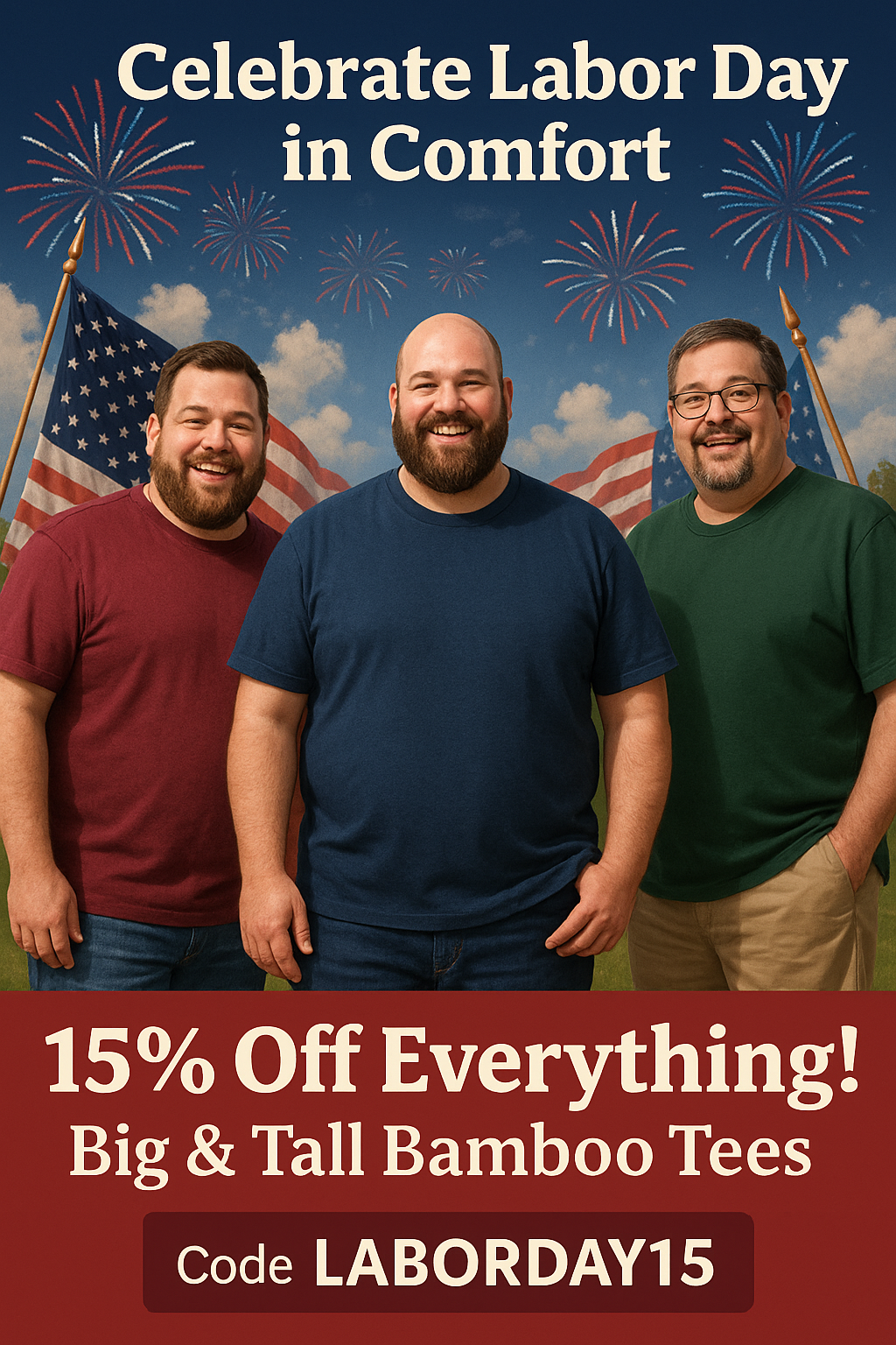 Labor Day 2025 – The Coolest End of Summer Sale for Big & Tall