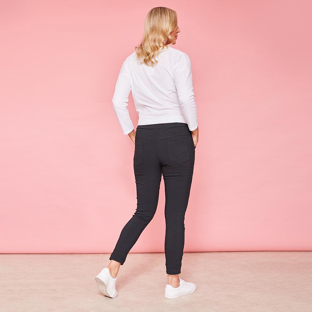 Charlie Relaxed Stretch Jogger (Black)