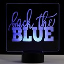 patriotic led acrylic sign back the blue