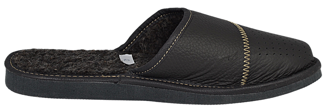 Calton - Closed toe with open back slippers - Reindeer Leather