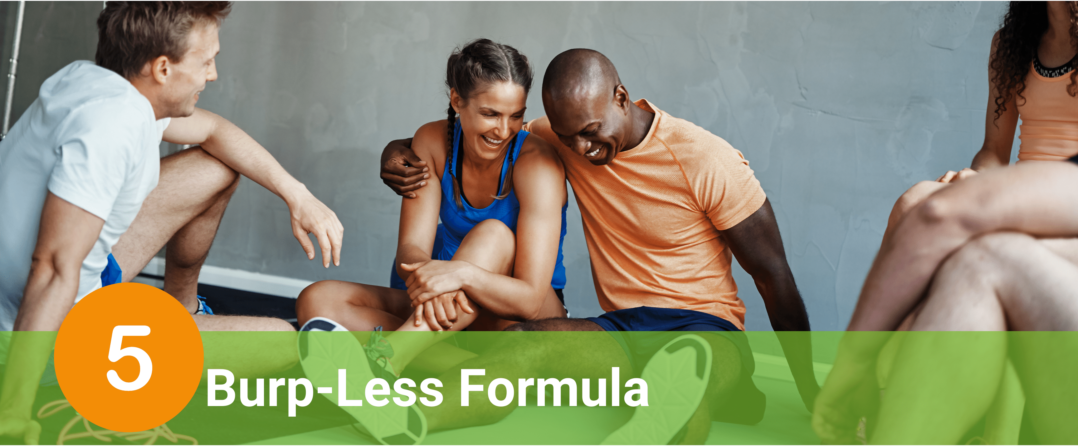 Friends conversing together following exercise