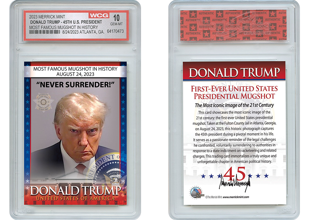 Trump Mugshot Trading Card 50% OFF