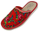 Renee - Women red house slippers - Reindeer Leather