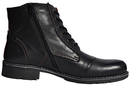 Zack - Mens black leather boots - Reindeer Leather