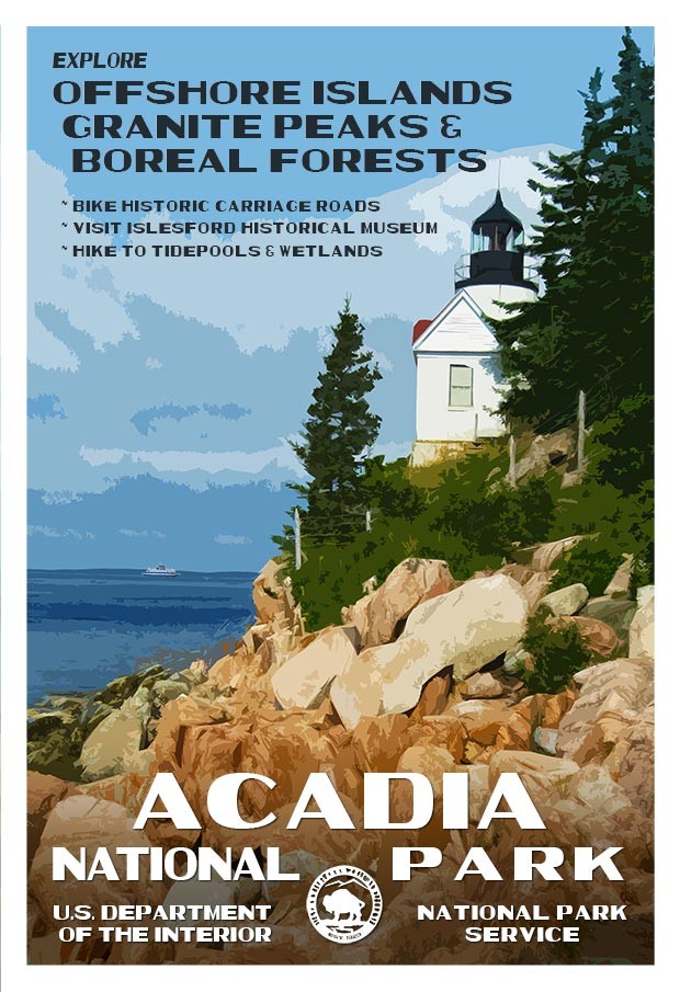 Acadia National Park | National Park Posters