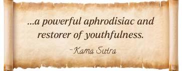 Kama Sutra quote: a powerful aphrodisiac and restorer of youthfulness – Kama Sutra