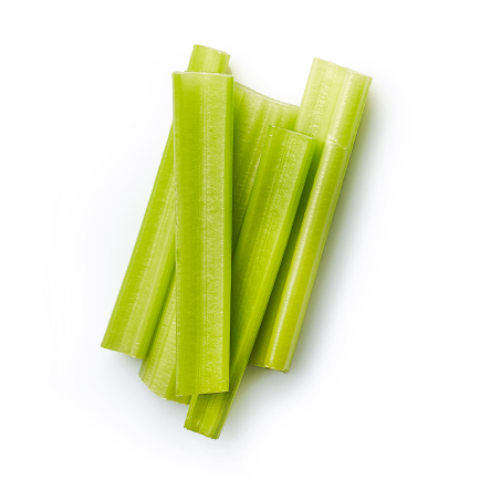 Slices of celery