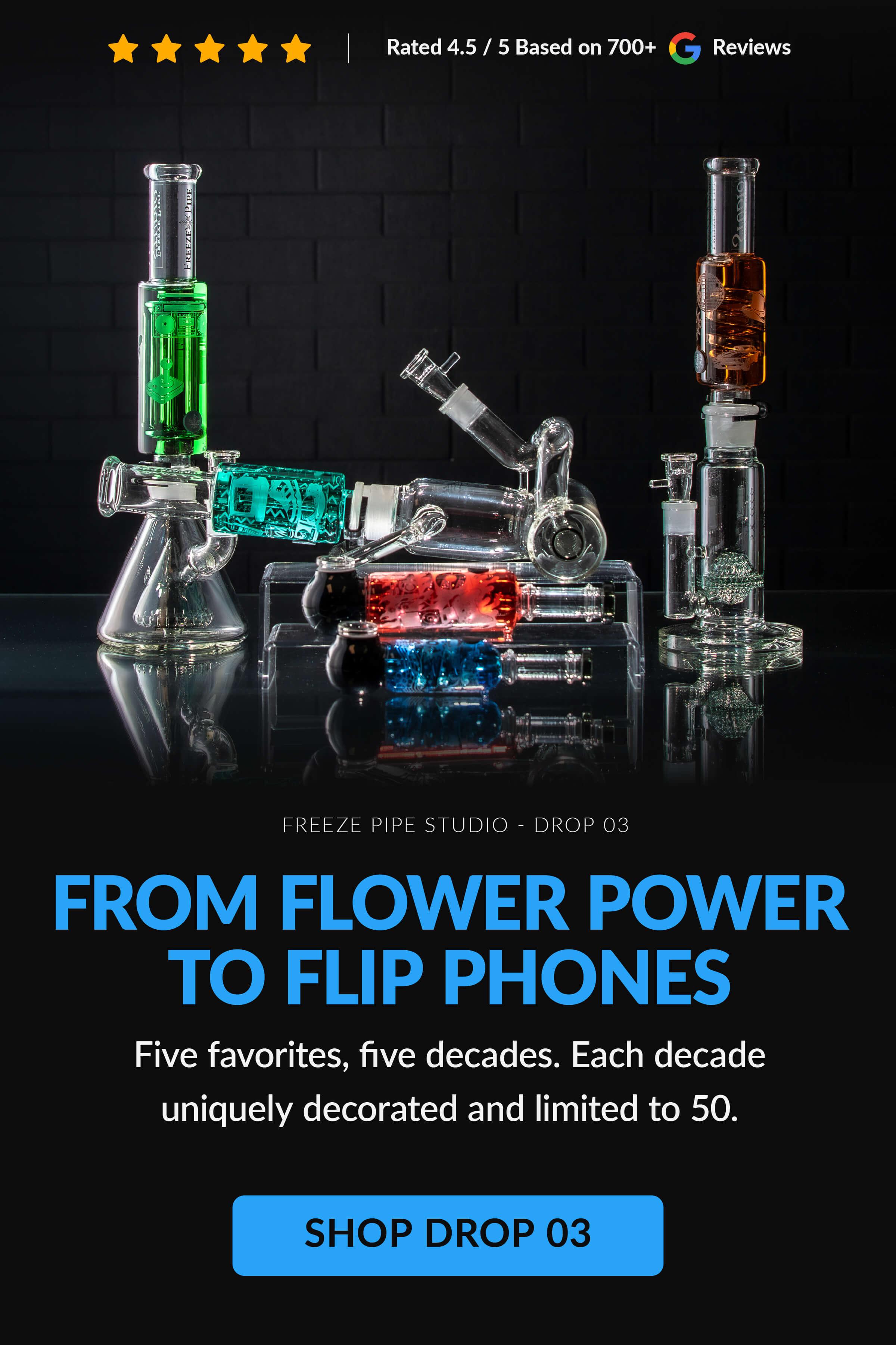 best selling bongs and pipes on table