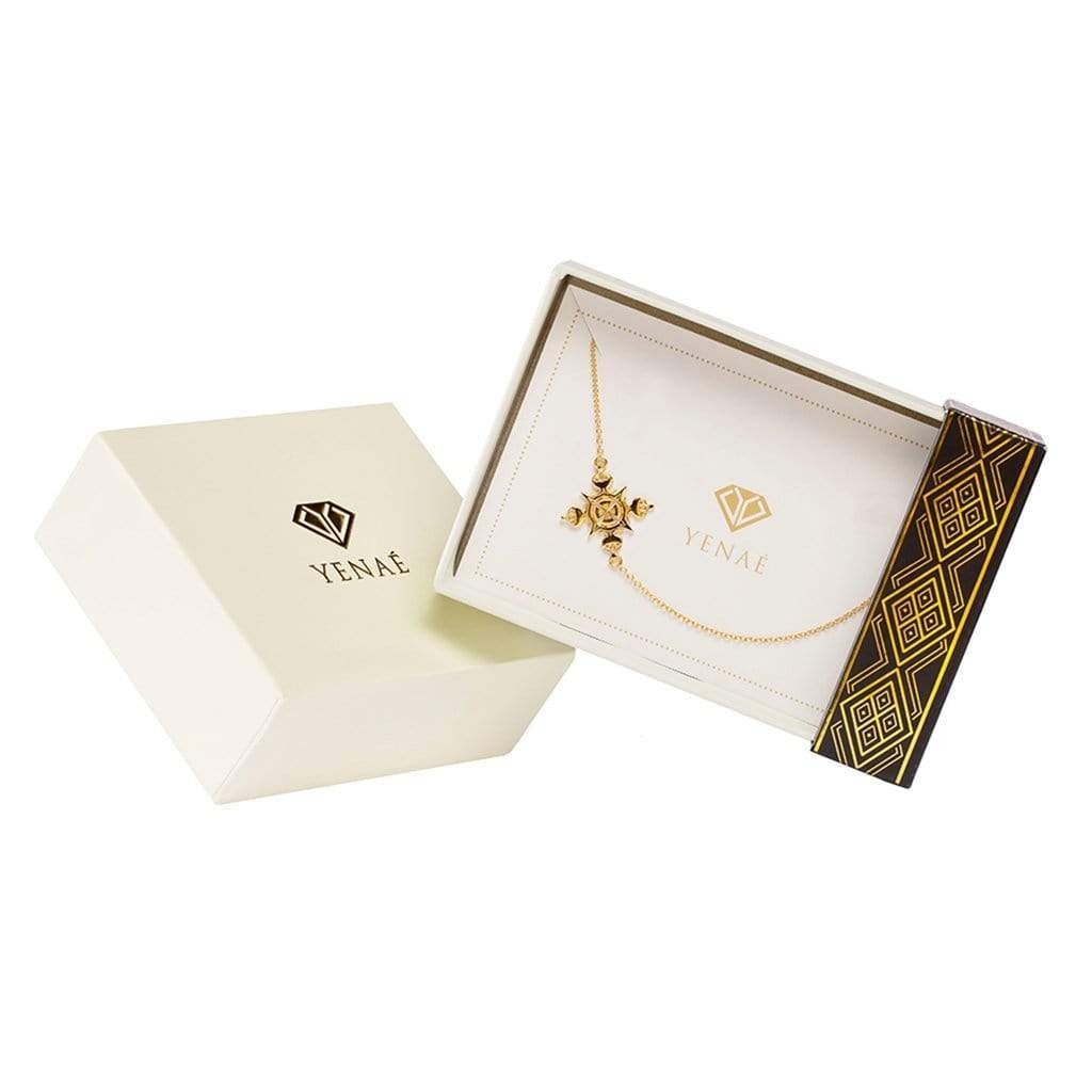 Yenaé Lalibela Cross 14K Gold Plated Necklace Product Image